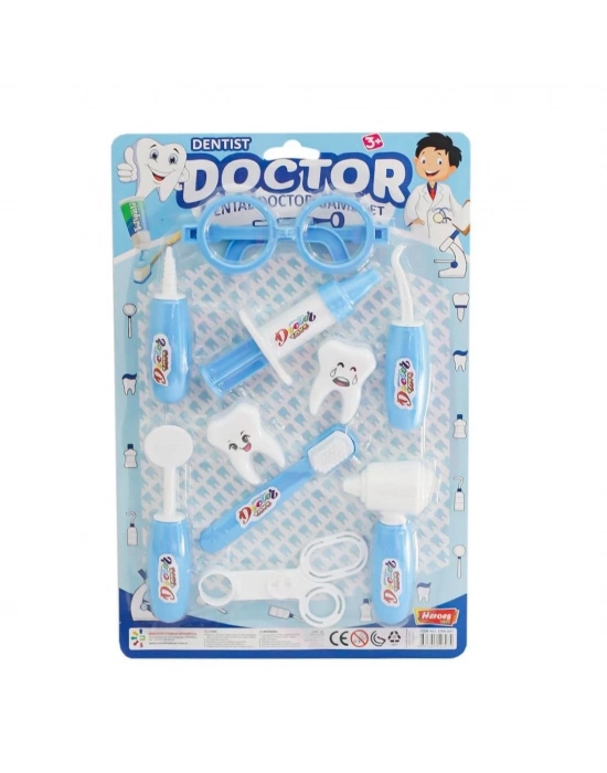 ® ERN-897 Heroes Toys Kartela Erkek Dişçi Oyun Seti