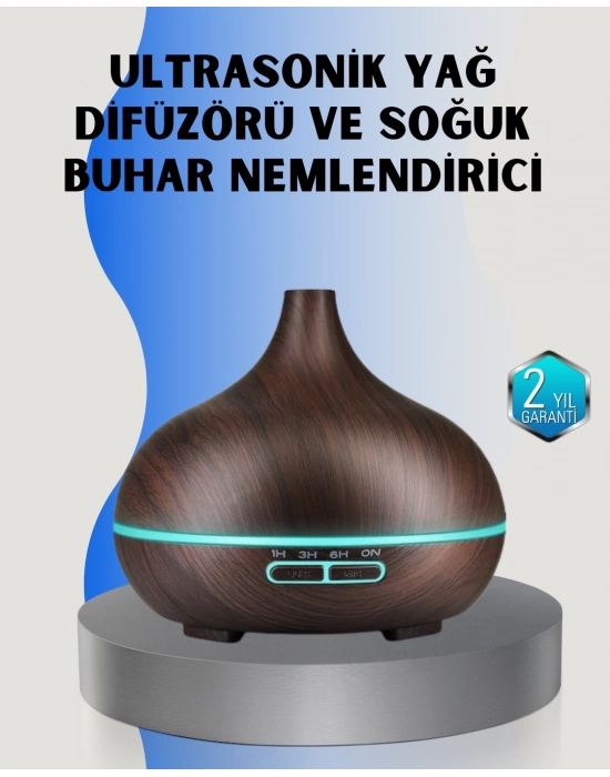 ® Ev ve Ofis İçin Sessiz Ultrasonik Hava Nemlendirici