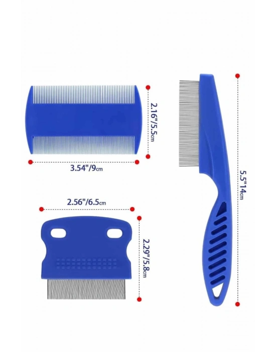 ® Evcil Hayvan Tarak Seti 4lü Bit Tarağı Ked Köpek Tüyüne Uygun