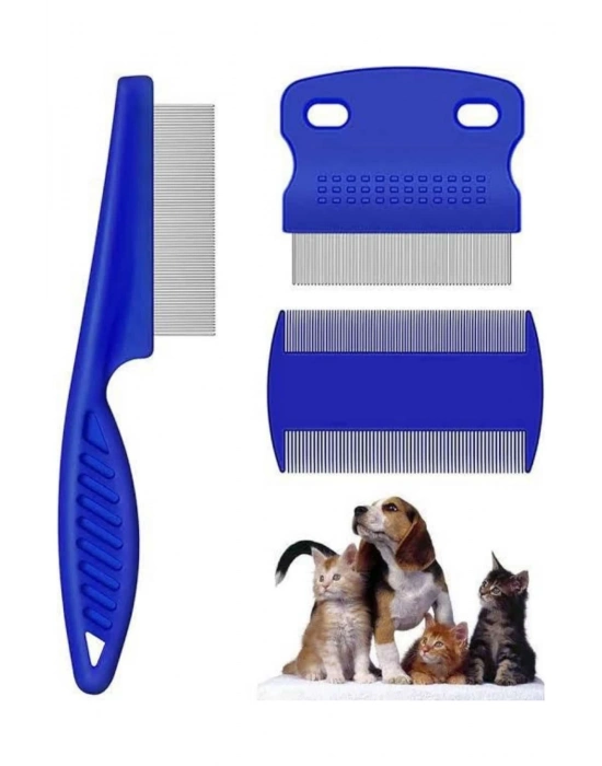 ® Evcil Hayvan Tarak Seti 4lü Bit Tarağı Ked Köpek Tüyüne Uygun