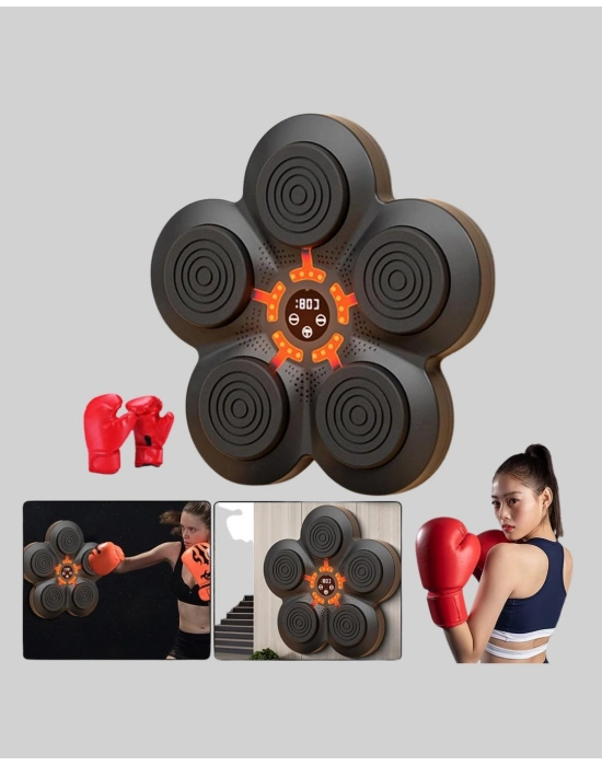 ® Evde Fitness İçin Akıllı Boks Makinesi Işıklı Vuruş Noktalı Bluetoothlu