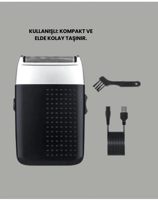 ® Evde Kuaför Konforu: USB Şarjlı Saç ve Sakal Kesme Makinesi