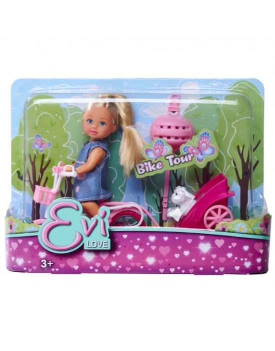 ® Evi ve Römorklu Bisikleti ve Köpeği 12 cm SMB-105730783