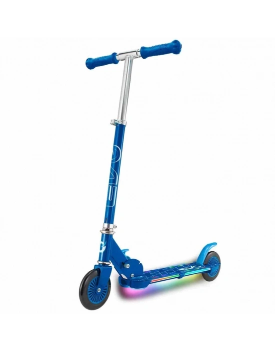 ® 2 Tekerlekli Flash Işıklı Mavi Scooter