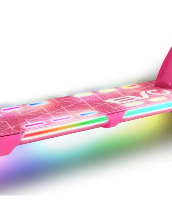 ® 2 Tekerlekli Flash Işıklı Pembe Scooter