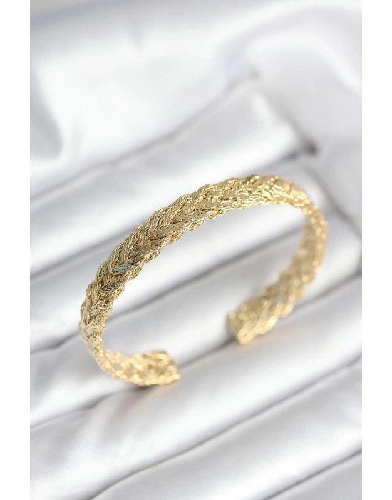 ® Ezme Zincir Model Gold Renk Kadın Bileklik