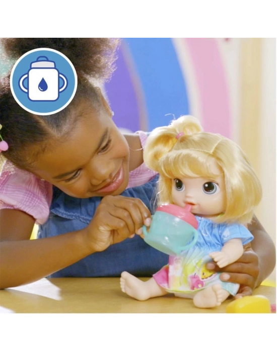 ® F7356 Baby Alive Bebeğim ile Eğlenceli Yudumlar Sarışın +3 yaş