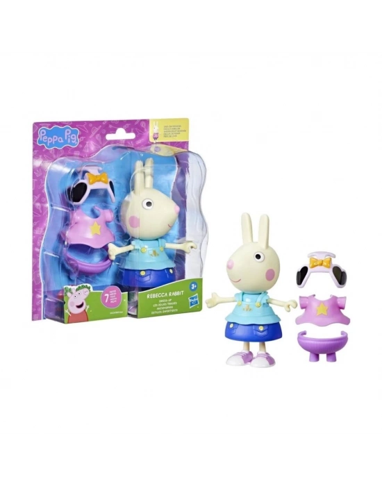 ® F8859 Peppa Pig ve Ailesi Kıyafetli Figür Seti +3 yaş