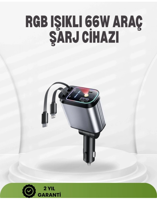 ® Ford, Opel, Volvo, Skoda Araçlar için 66W Çoklu Hızlı Şarj Cihazı