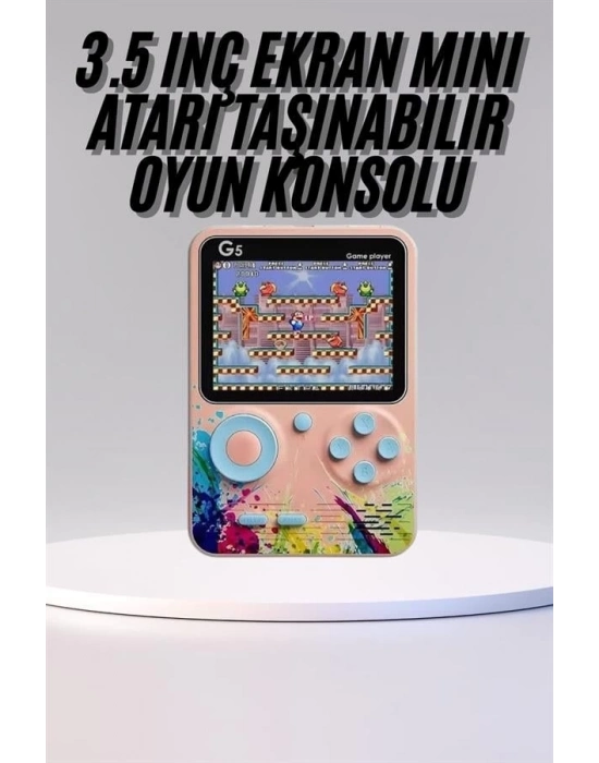 ® Game Box Mini 500 Adet Retro Oyun Taşınabilir Oyun Konsolu