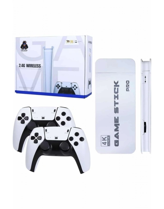 ® Game Stick 4K Retro Çift Kollu Atari Oyunlari +20000 Oyunlu Konsol Nostalji
