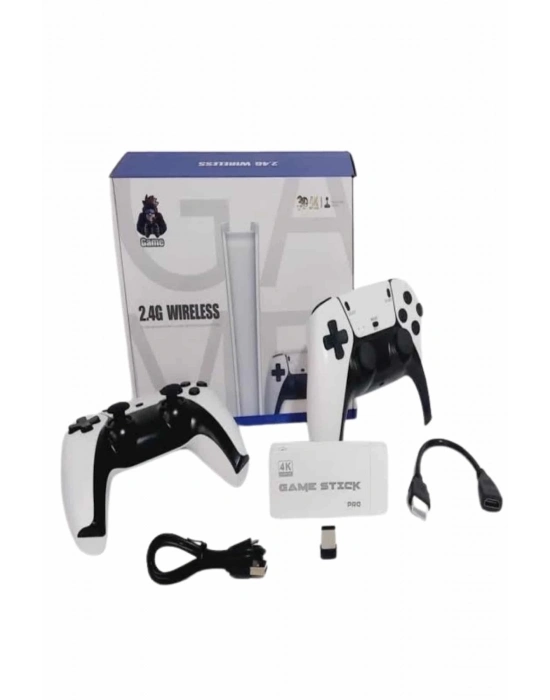 ® Game Stick 4K Retro Çift Kollu Atari Oyunlari +20000 Oyunlu Konsol Nostalji