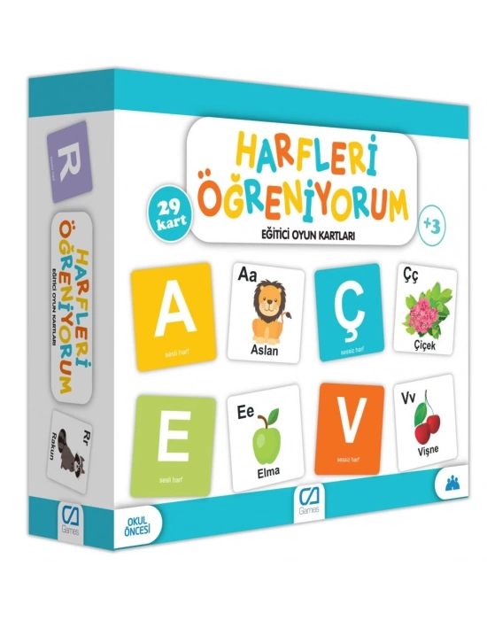 ® Games Harfleri Öğreniyorum Eğitici Oyun Kartları 29 Kart 5042