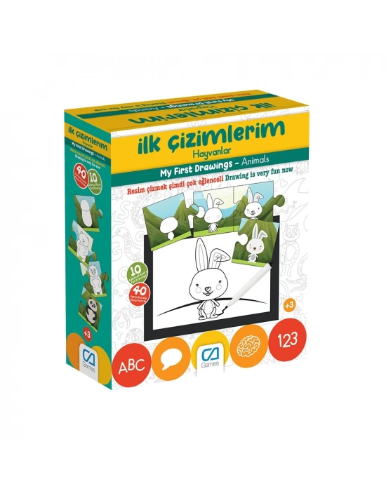 ® Games İlk Çizimlerim Hayvanlar 40 Parça 5205