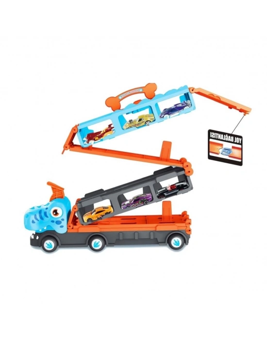 ® GD001 Parkurlu Araba Fırlatan Dinazor -Vardem Oyuncak