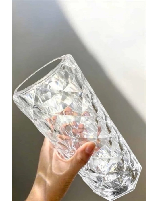® Gece Lambası Kristal Lamba Dokunmatik Şarjlı Hediyelik