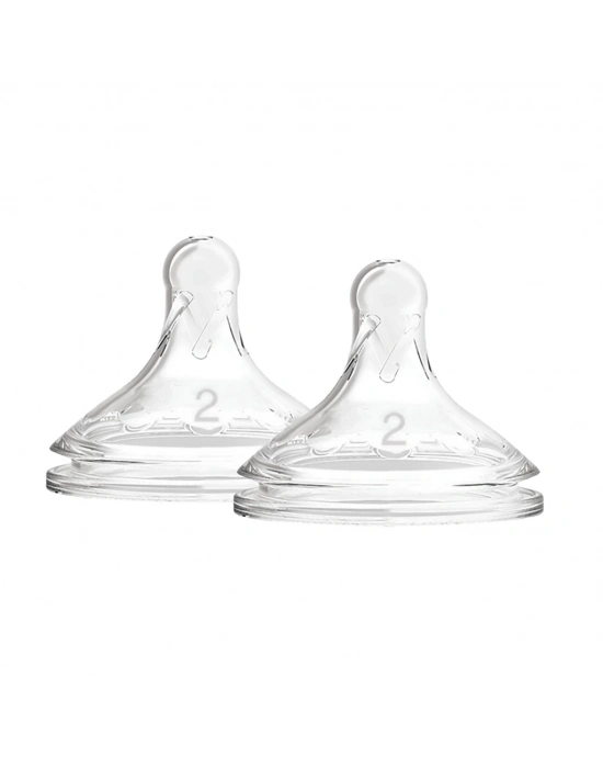 ®   Geniş Ağız 2.Evre 2Li Silikon Biberon Emziği