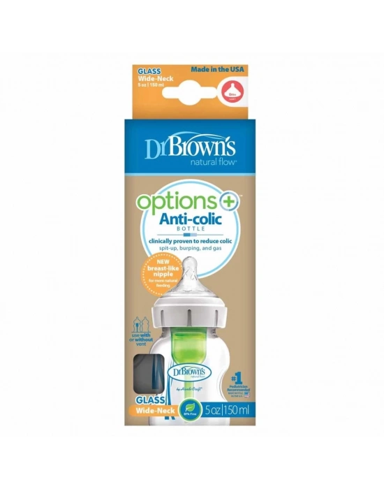 ®   Geniş Ağız Cam Biberon 150 ml (Yeni)