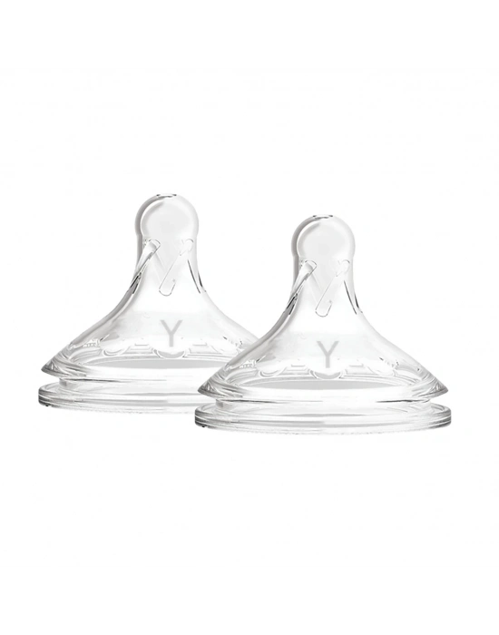 ®   Geniş Ağız Y Kesim 2Li Silikon Biberon Emziği