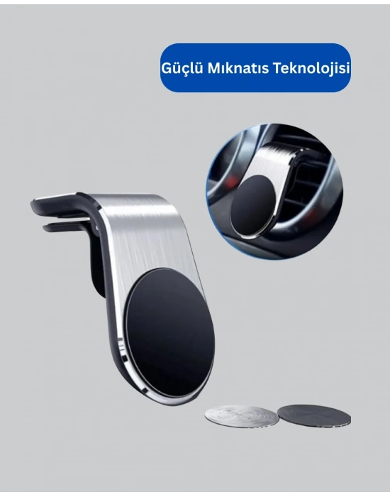 ® Güçlü Mıknatıslı Araç İçi Telefon Tutucu – Evrensel Uyum