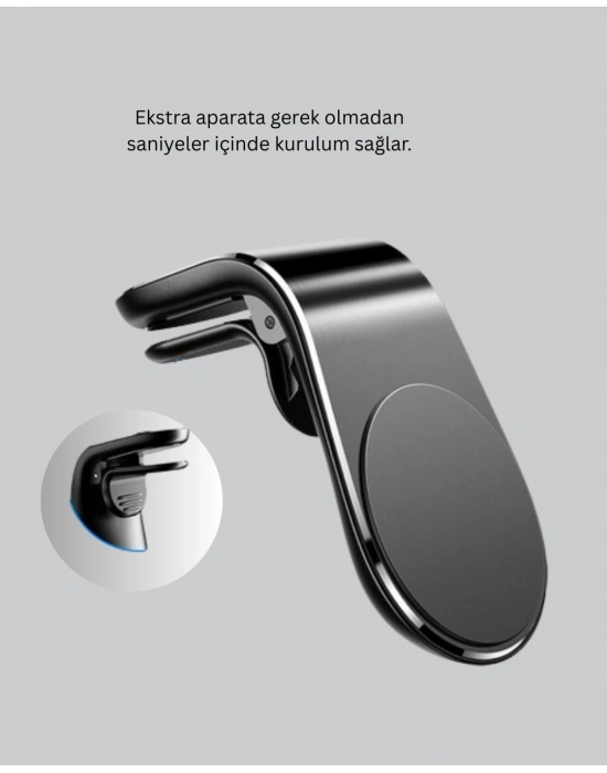 ® Güçlü Mıknatıslı Araç İçi Telefon Tutucu – Evrensel Uyum