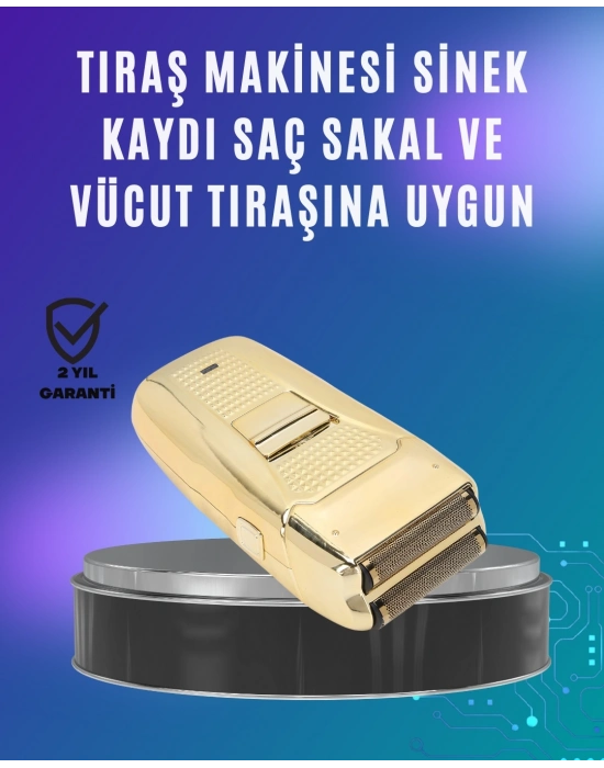 ® Güçlü Motorlu Kablolu Sakal ve Bıyık Tıraş Makinesi Çelik Bıçaklı