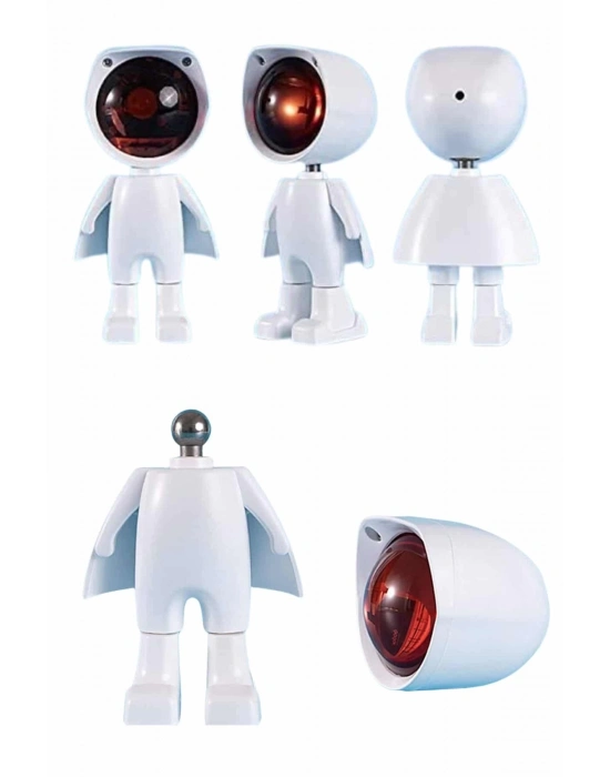 ® Gün Batımı Lambası Işık Arka Plan Projektör Sevimli Astronot Enerji Tasarruflu