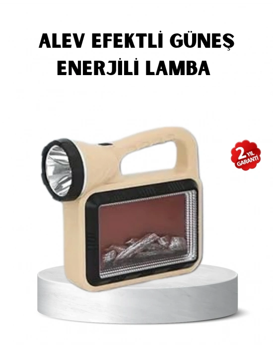 ® Güneş Enerjili Alev Efektli Lamba COB Led Su Geçirmez Çok Fonksiyonlu