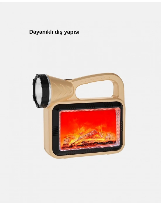 ® Güneş Enerjili Alev Efektli Lamba COB Led Su Geçirmez Çok Fonksiyonlu