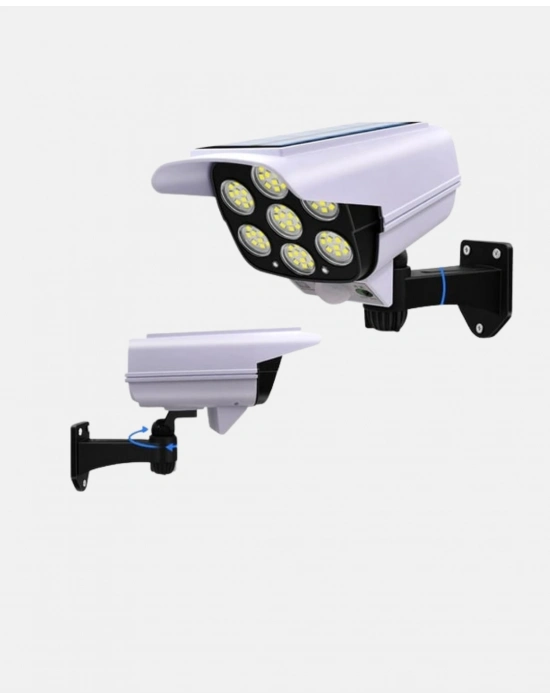 ® Güneş Enerjili Güvenlik Işığı Dış Mekan 5 Eksen Ayarlı ve PIR Hareket Sensörlü