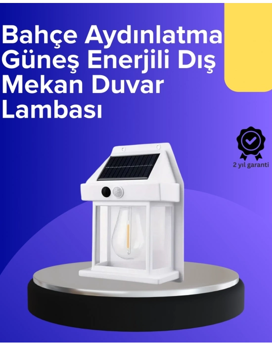 ® Güneş Enerjili Hareket Sensörlü Duvar Lambası