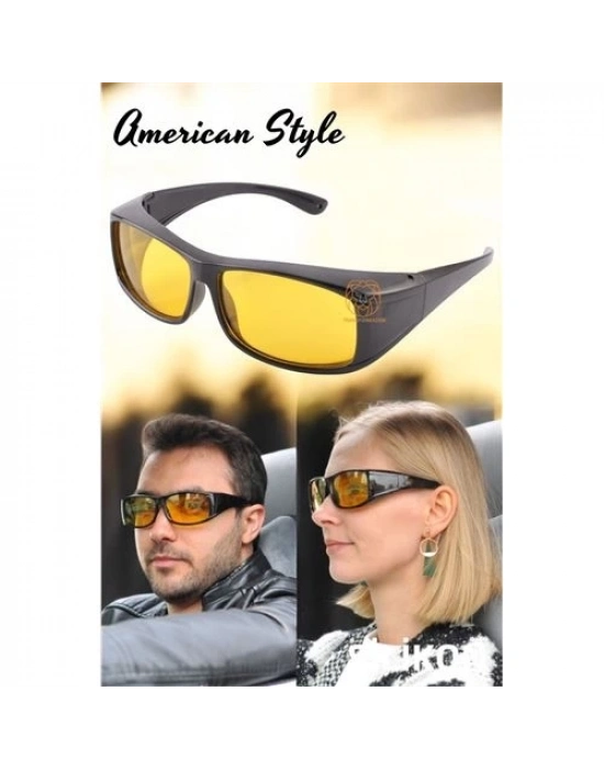 ® Güvenli Gece Sürüş Görüş Gözlüğü Sis Far Işık Önleyici Anti-Fog Gözlük