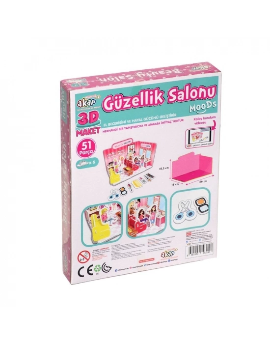 ® Güzellik Salonu Maket 3 Boyutlu Puzzle