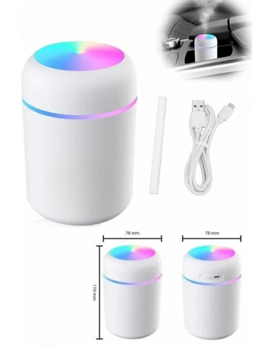 ® Hava Nemlendirici Buhar Makinesi Led Işıklı USB Dekoratif Nemlendirici