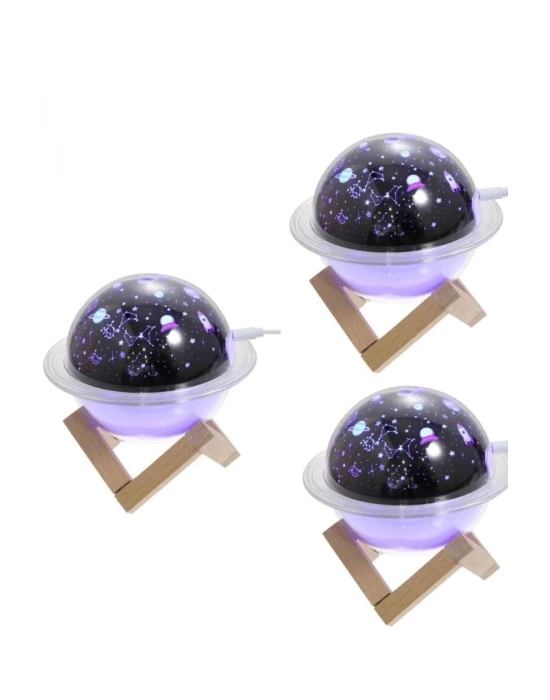 ® Hava Nemlendirici Led Işıklı Gece Lambası Yıldız Görünümlü Renk Değiştiren