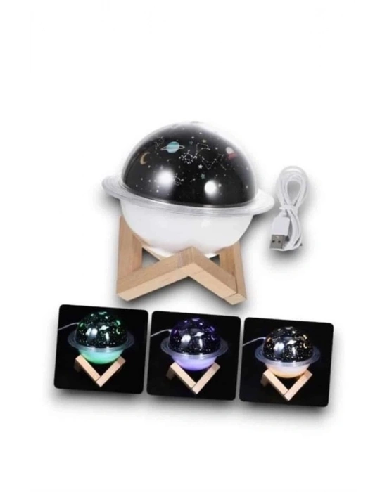® Hava Nemlendirici Led Işıklı Gece Lambası Yıldız Görünümlü Renk Değiştiren