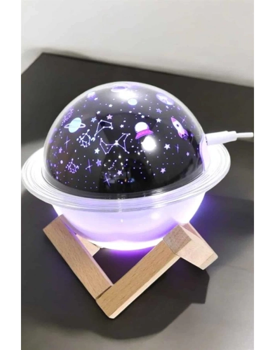 ® Hava Nemlendirici Projeksiyon Görünümlü USB Bağlantılı Aromaterapi