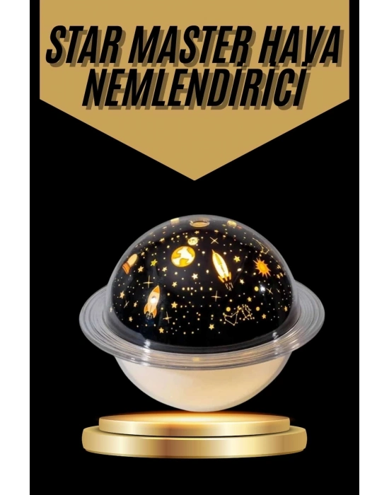 ® Hava Nemlendirici Renk Değiştiren Oda Kokusu Yıldızlı Projektör