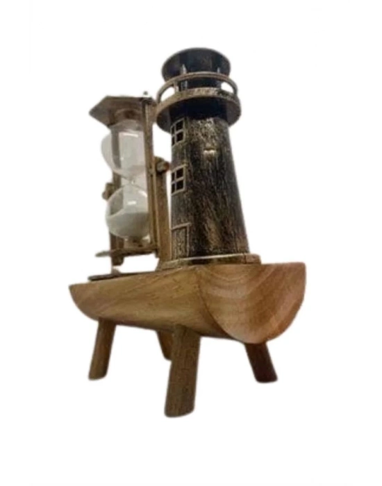 ® Hediyelik Kum Saati Retro Dekoratif Deniz Feneri Kum Saati