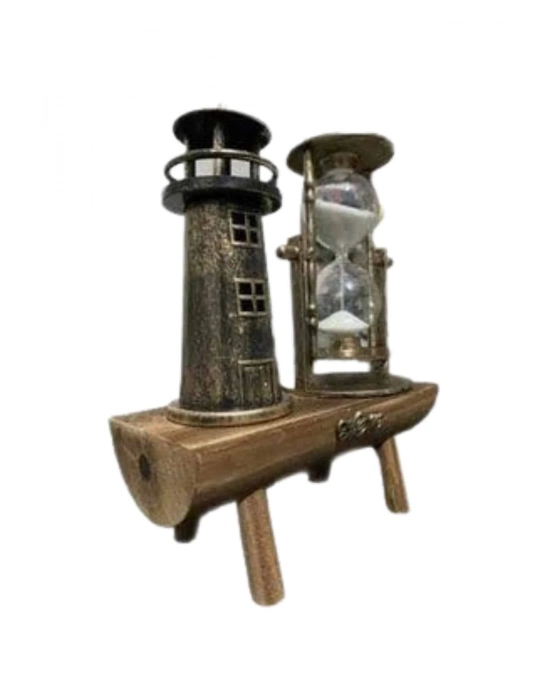 ® Hediyelik Kum Saati Retro Dekoratif Deniz Feneri Kum Saati