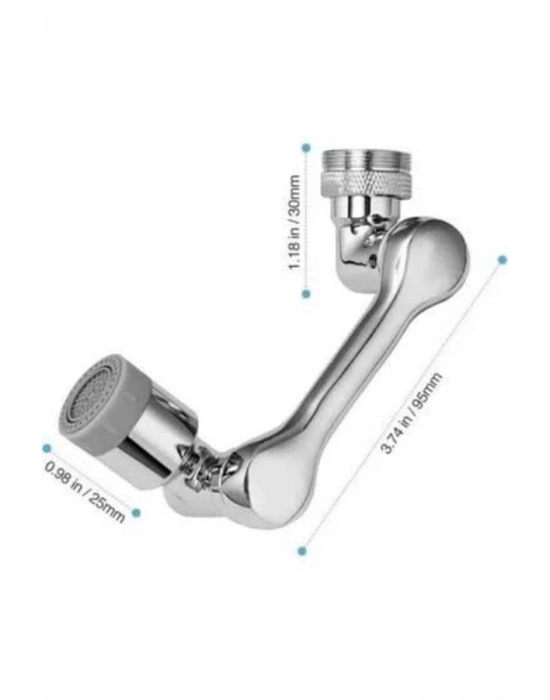 ® Her Yere Dönebilen Tasarruflu Mutfak Musluk Başlığı Ucu Musluk Ucu Oynar Başlıklı