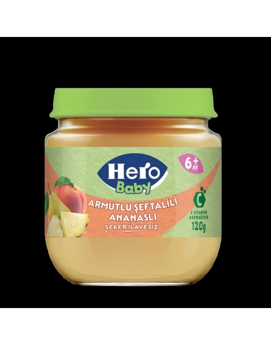 ®   Armutlu Şeftalili Ananaslı Kavonoz Mama 120 Gr