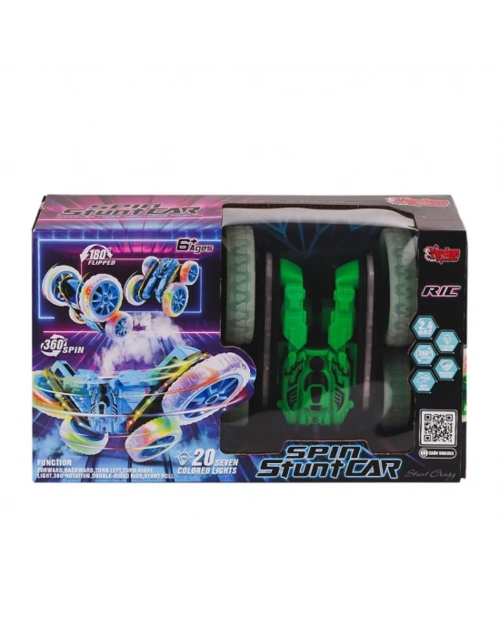 HG-4-45 Kumandalı Işıklı Buharlı Stunt Spin Araba -Vardem Oyuncak