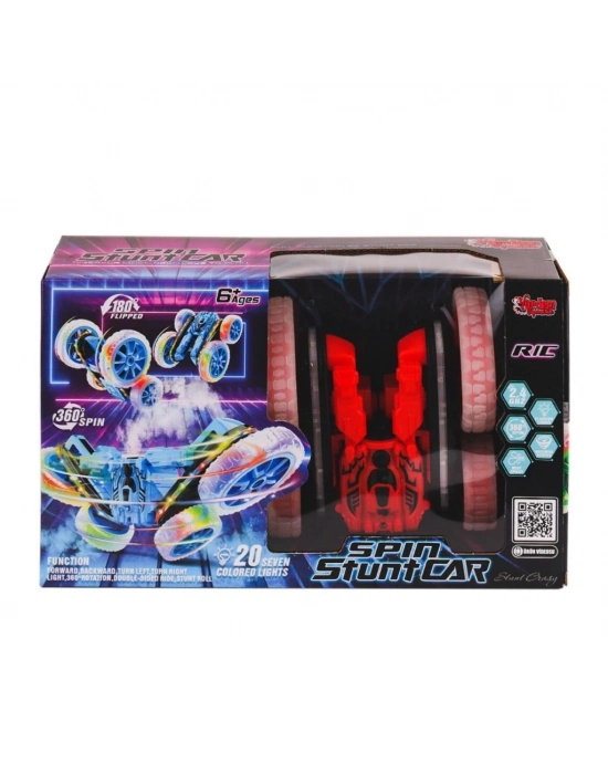 HG-4-45 Kumandalı Işıklı Buharlı Stunt Spin Araba -Vardem Oyuncak