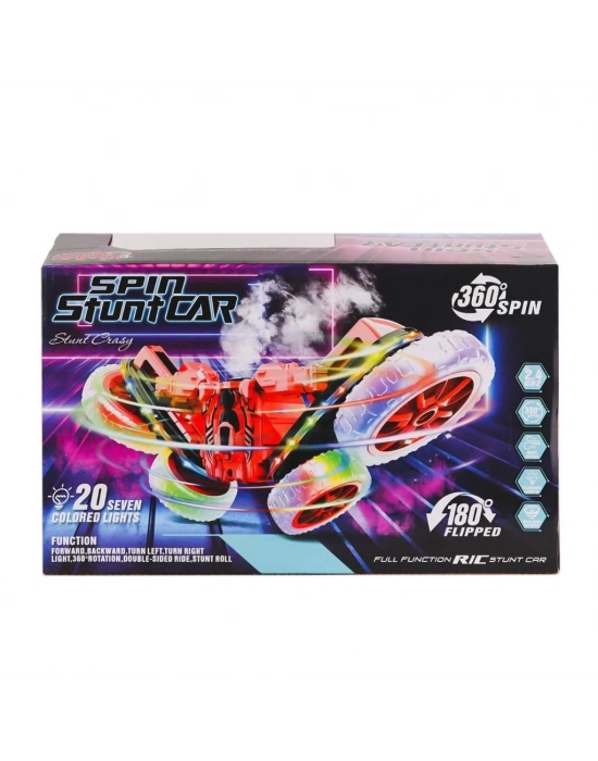 HG-4-45 Kumandalı Işıklı Buharlı Stunt Spin Araba -Vardem Oyuncak