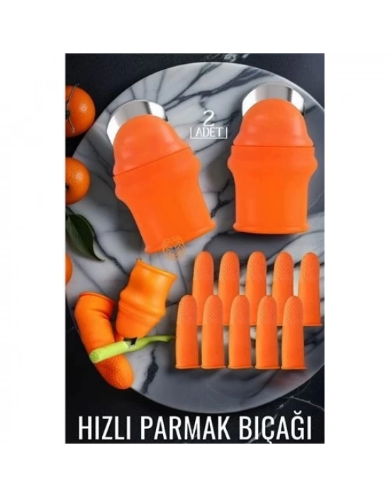 ® Hızlı Parmak Bıçağı Başparmak Sebze Kesici 2 li set