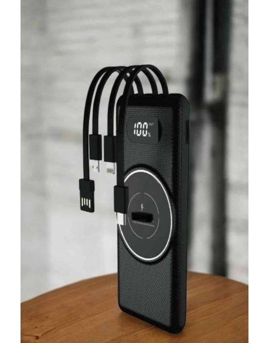 ® Hızlı Şarj Dijital Göstergeli Powerbankli Çoklu Şarj Özelliği
