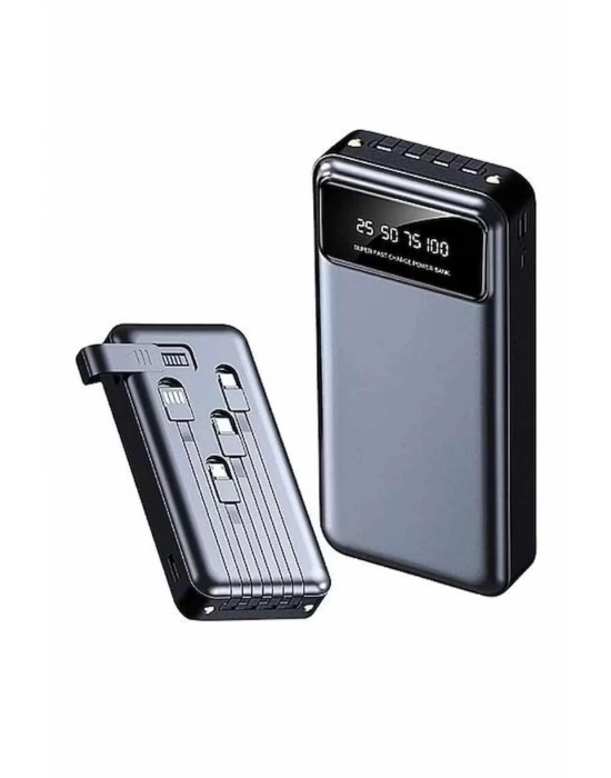 ® Hızlı Şarj Özellikli 20.000 Mah Dijital Göstergeli USB Girişli Android ve İOS Uyumlu Powerbank