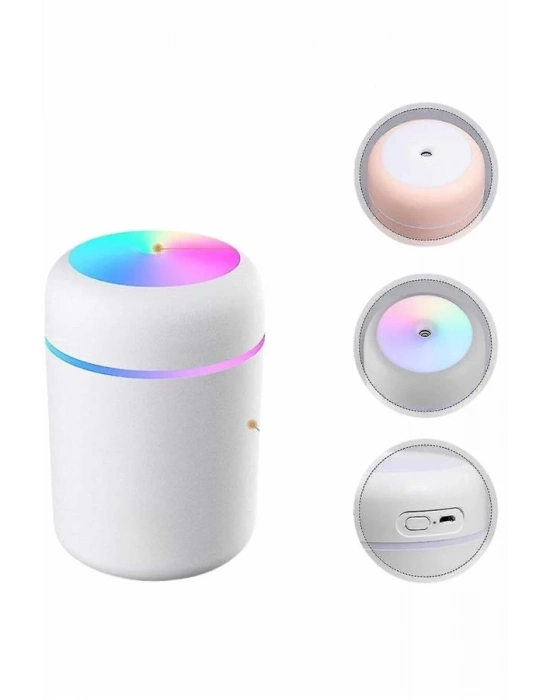 ® Humidifier LED Işıklı Mini Ortam Oda Kokusu Aromaterapi Buhardanlık