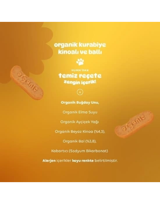 ® Organik Ballı ve Kinoalı Kurabiye 55 Gr